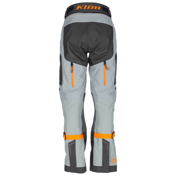 Pantalon de Moto Régulier Artemis Femme Gris/Orange de dos
