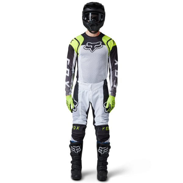 Pantalon de Motocross Ventilé Fox Airline Sensory Jaune Modèle Entier