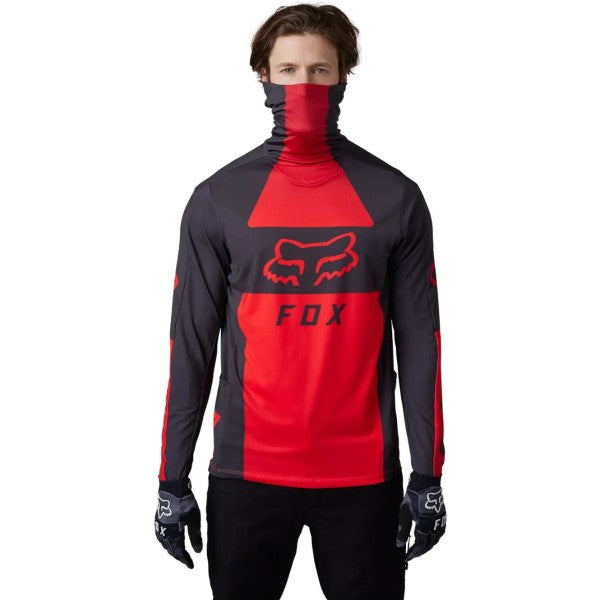 Chandail de Motocross Ranger Drive Krux SXS Rouge/Noir essayage de face