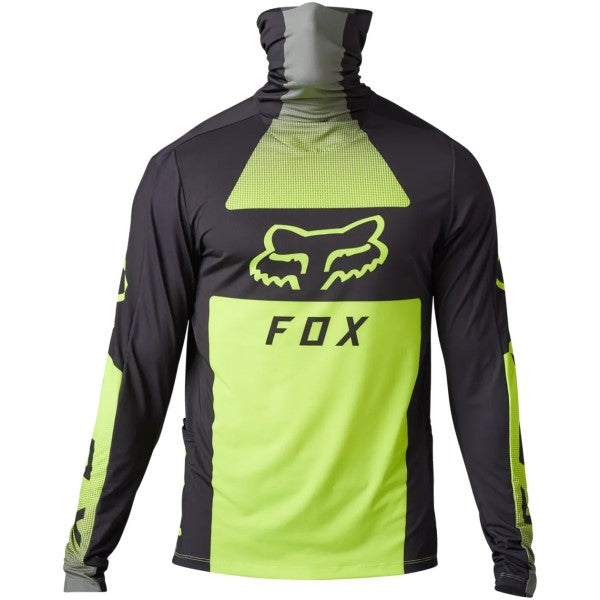 Chandail de Motocross Ranger Drive Krux SXS Haute-Visibilité/Noir de face