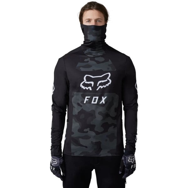 Chandail de Motocross Ranger Drive Krux SXS Noir/Camo essayage de face