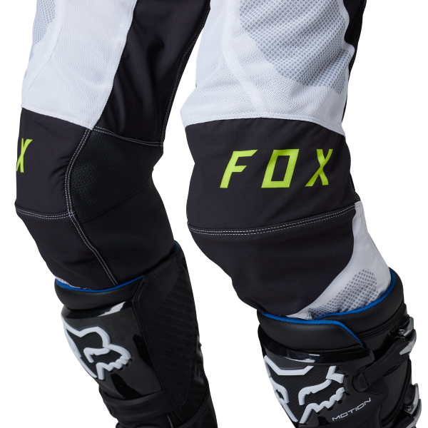 Pantalon de Motocross Ventilé Fox Airline Sensory Jaune Genoux