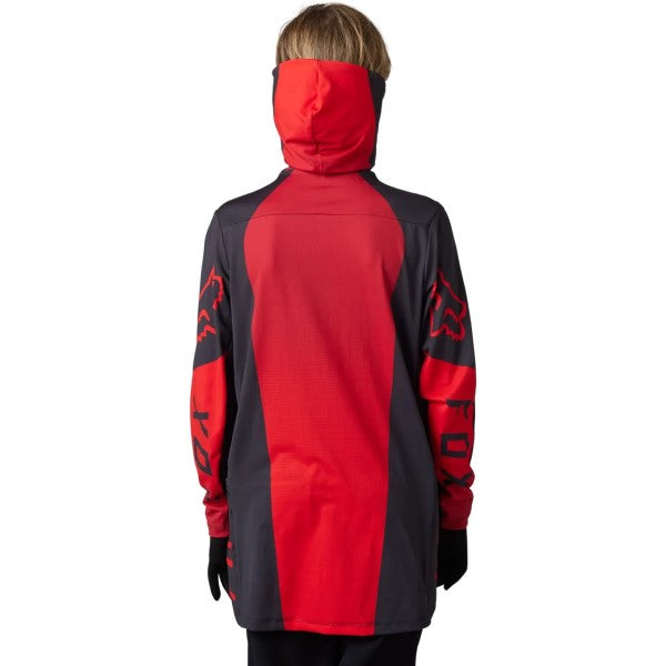 Chandail de Motocross Ranger Drive Krux SXS Junior Rouge/Noir essayage de dos