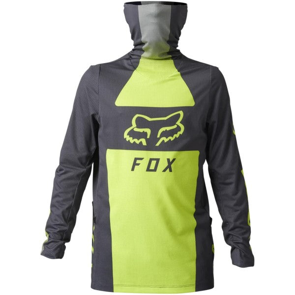 Chandail de Motocross Ranger Drive Krux SXS Junior Haute-Visibilité/Noir de face