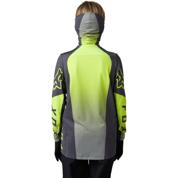 Chandail de Motocross Ranger Drive Krux SXS Junior Haute-Visibilité/Noir essayage de dos