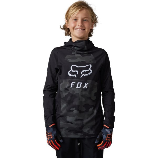 Chandail de Motocross Ranger Drive Krux SXS Junior Noir/Camo sans buff de face