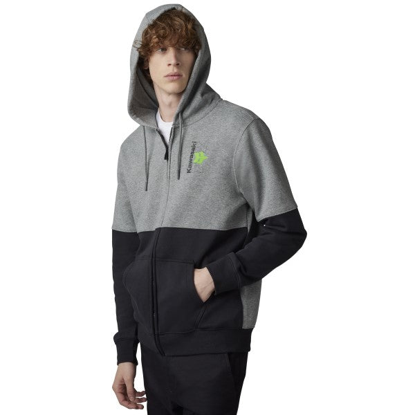 Coton ouate Zip Fox X Kawasaki Noir/Gris