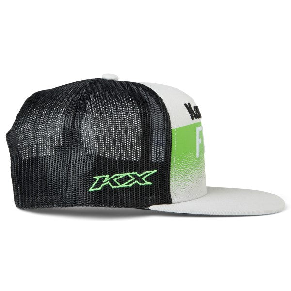 Casquette Fox x Kawasaki Snapback Gris Clair Droite