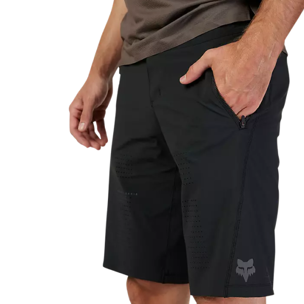 Short MTB FOX Flexair Doublé Noir Modèle Poche