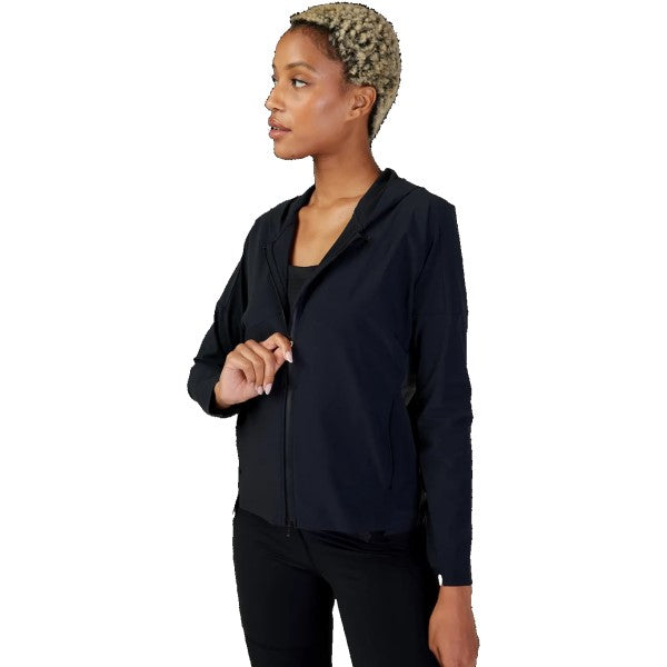 Manteau Adapt Femme Noir incliné de droite