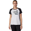 T-Shirt Unity Raglan Femme Blanc de face