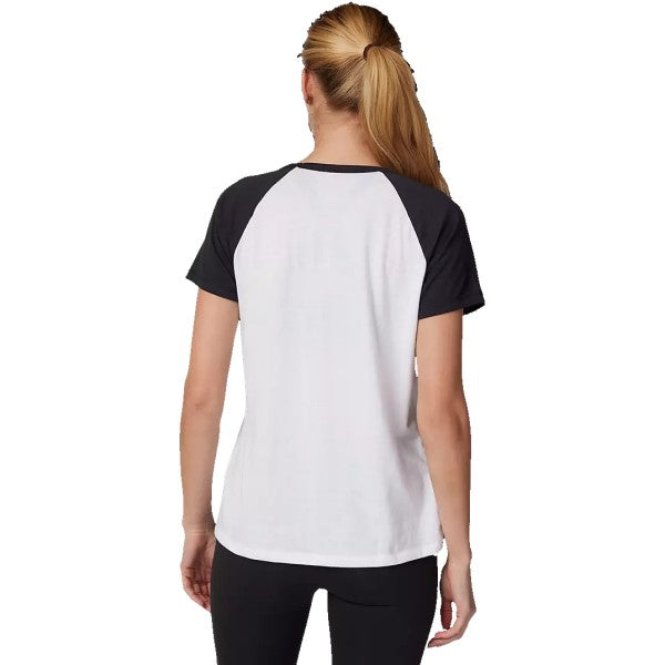 T-Shirt Unity Raglan Femme Blanc de dos