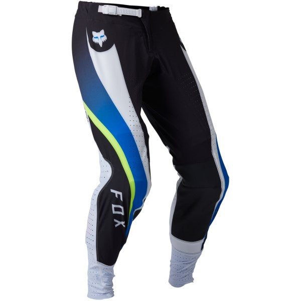 Pantalon de Motocross Flexair Pro Circuit Foyl Noir/Blanc incliné de face