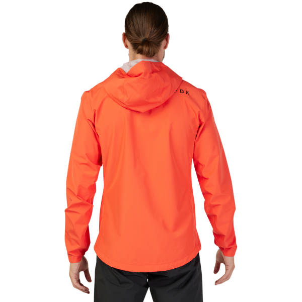 Veste de Vélo FOX Ranger 2,5-C Imperméable Orange Modèle Dos