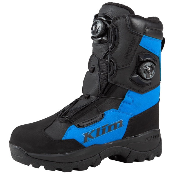 Bottes de Motoneige Adrenaline Pro GTX BOA Liquidation/Klim/bleu, pied gauche