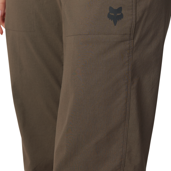 Pantalon de Vélo FOX Ranger Femme Brun Logo