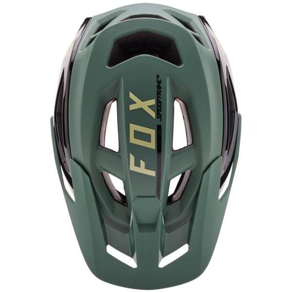 Casque de Vélo Ouvert FOX SPEEDFRAME PRO Blocked Vert Dessus