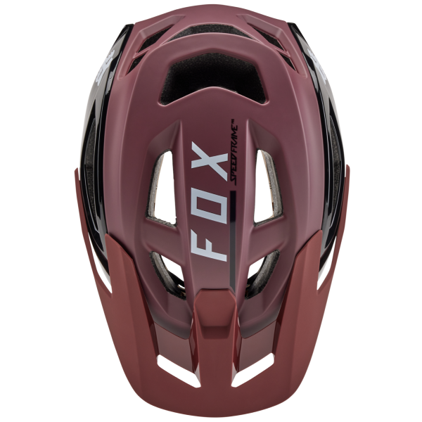 Casque de Vélo Ouvert FOX SPEEDFRAME PRO Blocked Brun Dessus