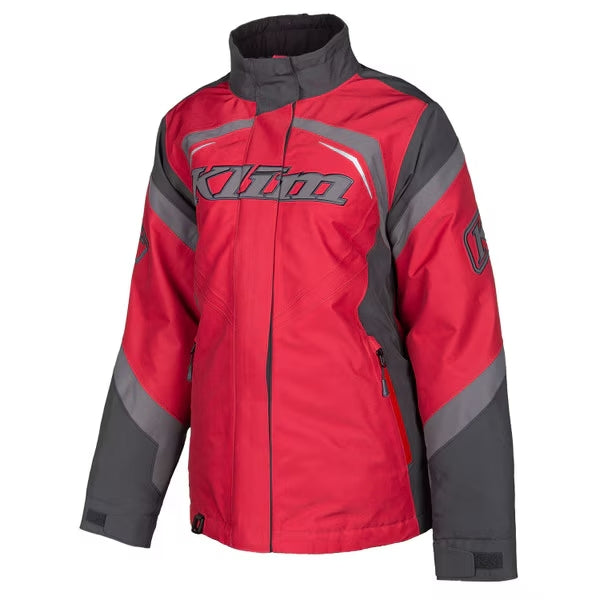 Manteau de Motoneige Spark Femme - Liquidation Klim/rouge, de face