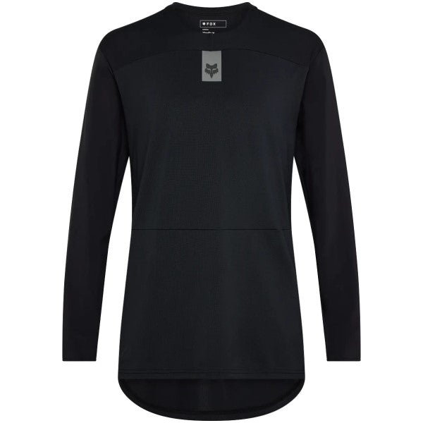 Chandail de Motocross Defend Off Road Noir de face