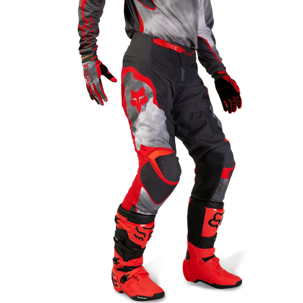 Pantalon de Motocross Fox 180 Atlas Gris/Rouge Modèle