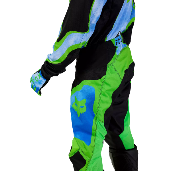 Pantalon de Motocross Fox 180 Atlas Noir/Vert Dos