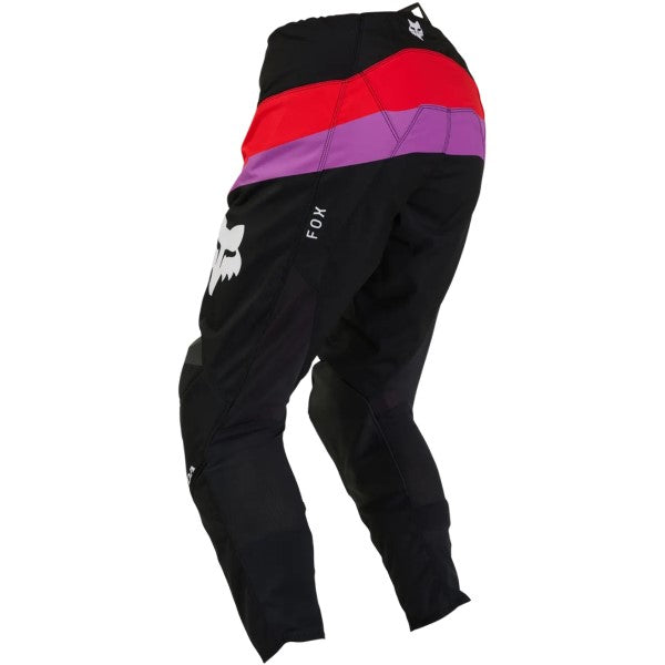 Pantalon de Motocross 180 Honda Noir/Multicolore incliné de dos