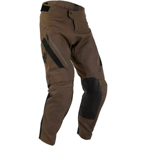 Pantalon de Motocross Defend Off Road Brun incliné de face