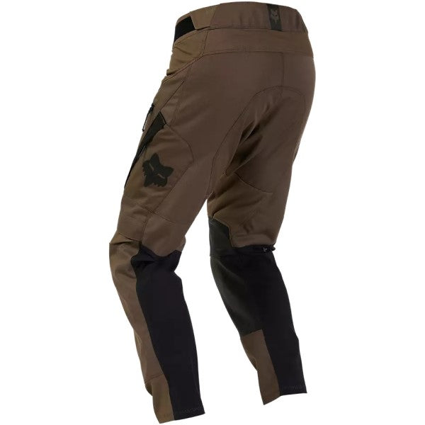 Pantalon de Motocross Defend Off Road Brun incliné de dos