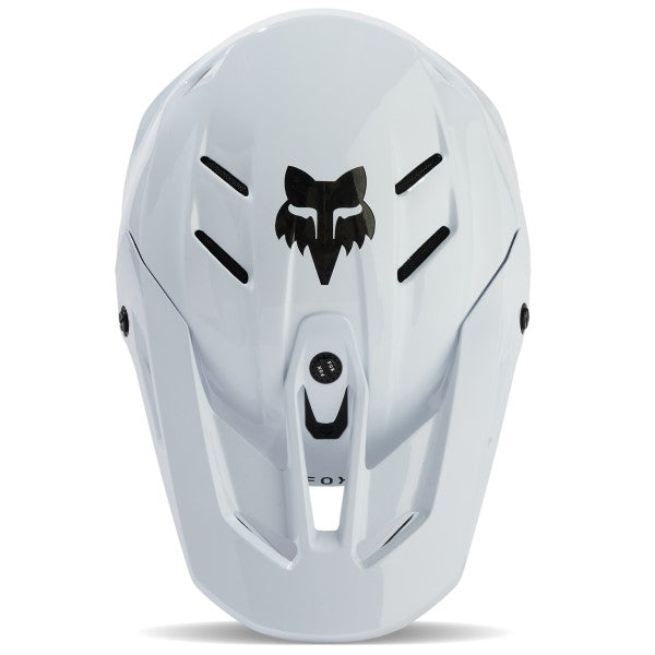 Casque de Motocross V3 RS Carbon Blanc Dessus