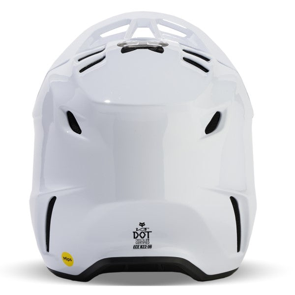 Casque de Motocross V3 RS Carbon Blanc Derrière