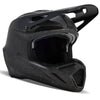 Casque de Motocross V3 RS Carbon Noir Mat de Droite