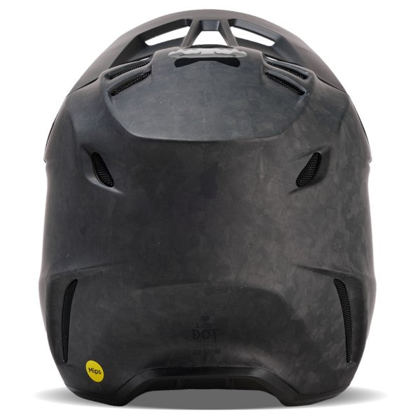 Casque de Motocross V3 RS Carbon Noir Mat Derrière