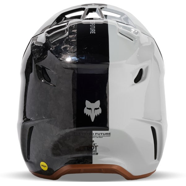 Casque de Motocross V3 RS Optical Gris Derrière