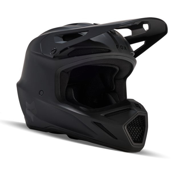 Casque de Motocross V3 Solid Noir