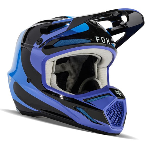 Casque de Motocross V3 Magnetic Noir/Bleu