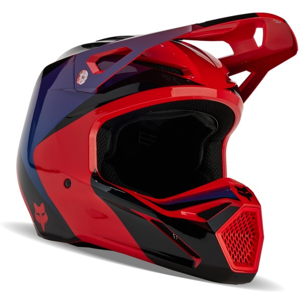 Casque de Motocross V1 Streak Rouge