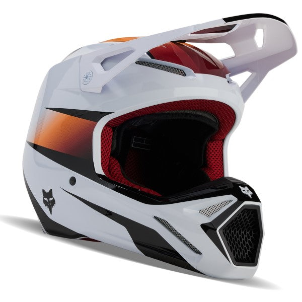 Casque de Motocross V1 Flora Blanc