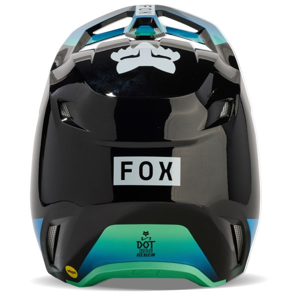 Casque de Motocross V1 Ballast Noir/Bleu Derrière