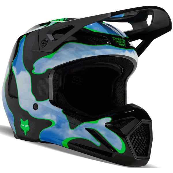 Casque de Motocross FOX V1 Atlas Noir/Vert