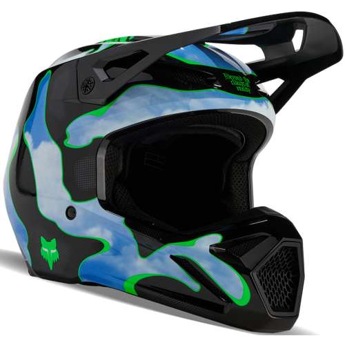 Casque de Motocross FOX V1 Atlas Noir/Vert