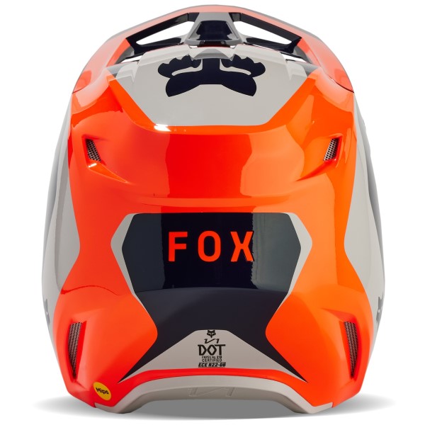 Casque de Motocross V1 Nitro Junior Orange Derrière