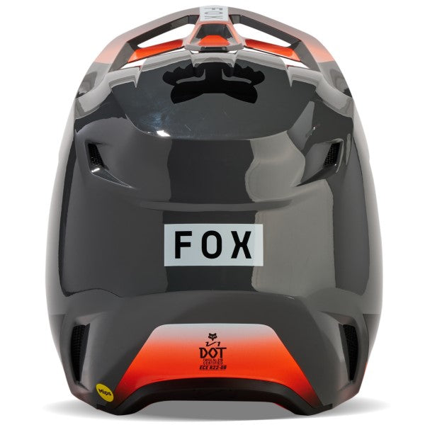 Casque de Motocross V1 Ballast Junior Orange Derrière