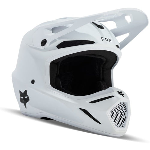 Casque de Motocross V3 Solid Junior Blanc Mat