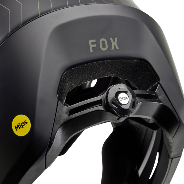 Casque de vélo FOX DROPFRAME Pro Runn Olive Réglage