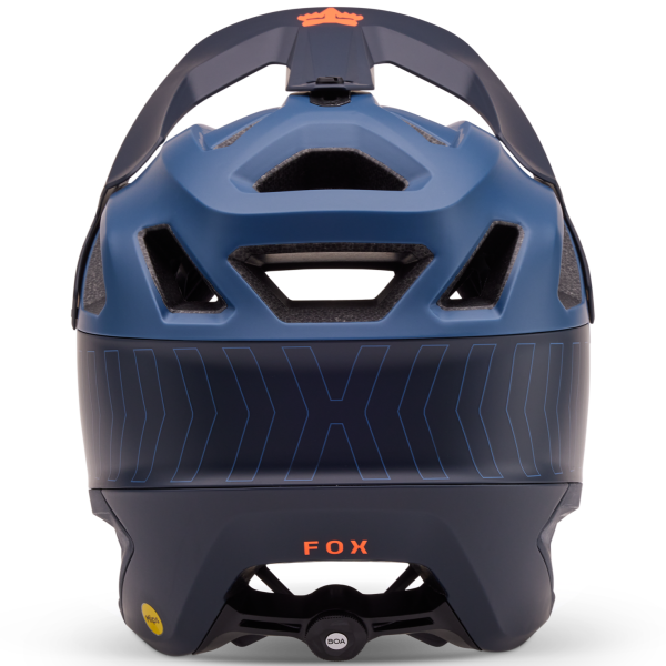 Casque de vélo FOX DROPFRAME Pro Runn Bleu Arrière