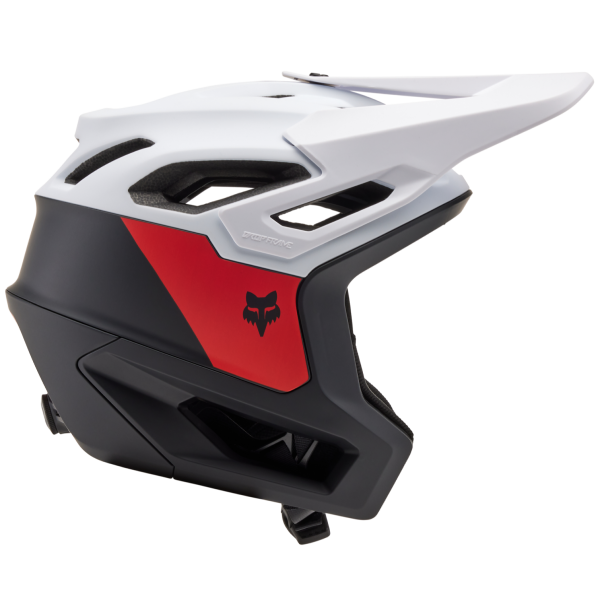 Casque de vélo FOX DROPFRAME Pro NYF Noir/Blanc Droit