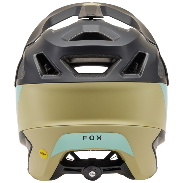 Casque de vélo FOX DROPFRAME Pro NYF Brun Avoine Arrière