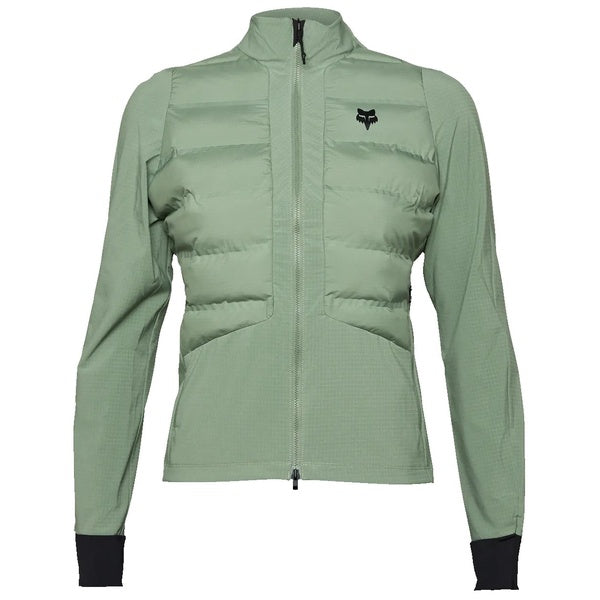 Veste de Vélo Flexair Fire Hybrid Femme Vert de face