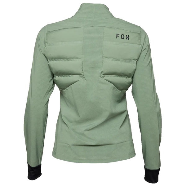 Veste de Vélo Flexair Fire Hybrid Femme Vert de dos